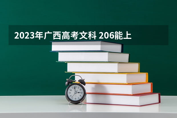 2023年广西高考文科 206能上什么大学