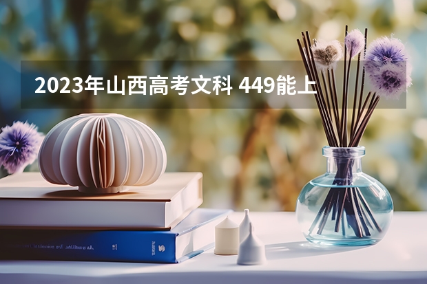 2023年山西高考文科 449能上什么大学