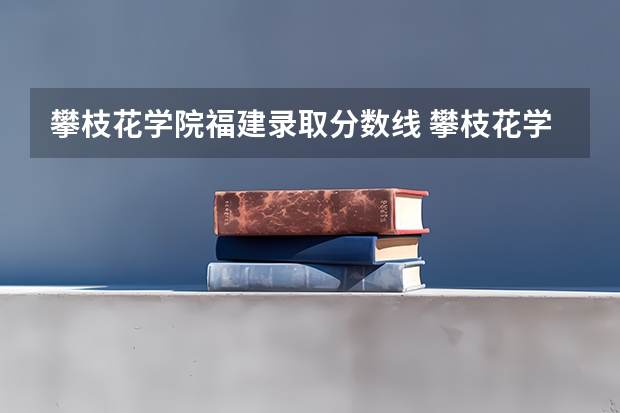 攀枝花学院福建录取分数线 攀枝花学院福建招生人数