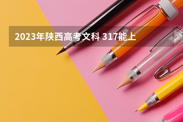 2023年陕西高考文科 317能上什么大学