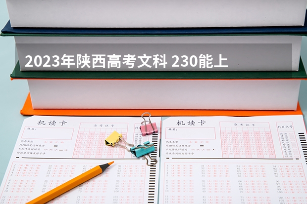 2023年陕西高考文科 230能上什么大学