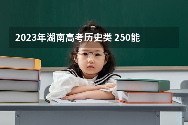 2023年湖南高考历史类 250能上什么大学