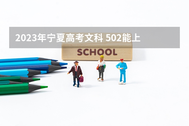 2023年宁夏高考文科 502能上什么大学