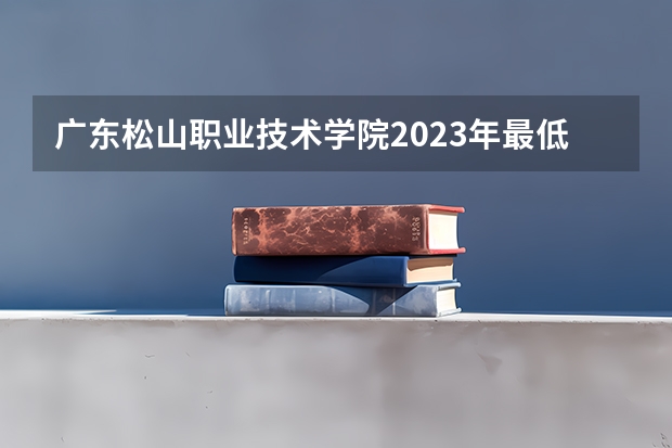 广东松山职业技术学院2023年最低录取分数是多少 广东大学往年录取分数线参考