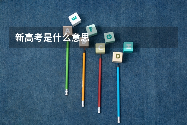 新高考是什么意思