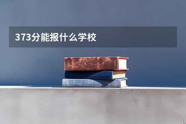 373分能报什么学校