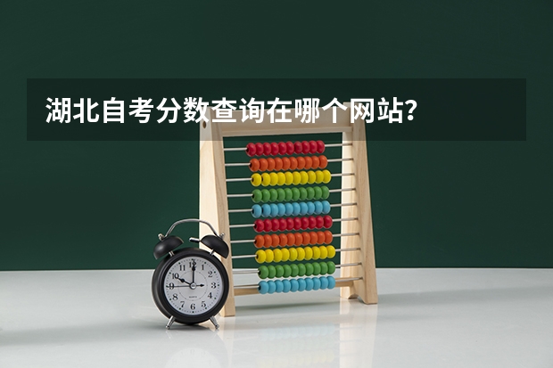 湖北自考分数查询在哪个网站？