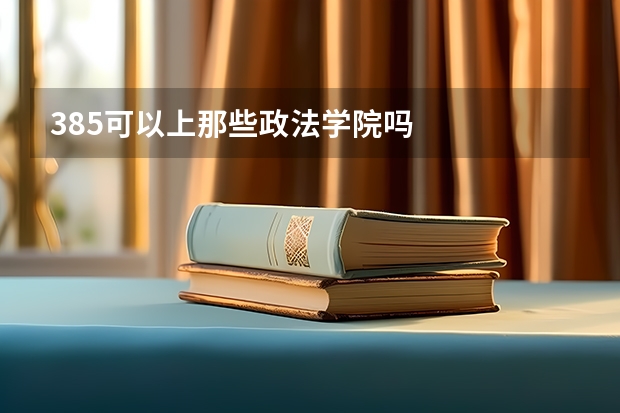 385可以上那些政法学院吗