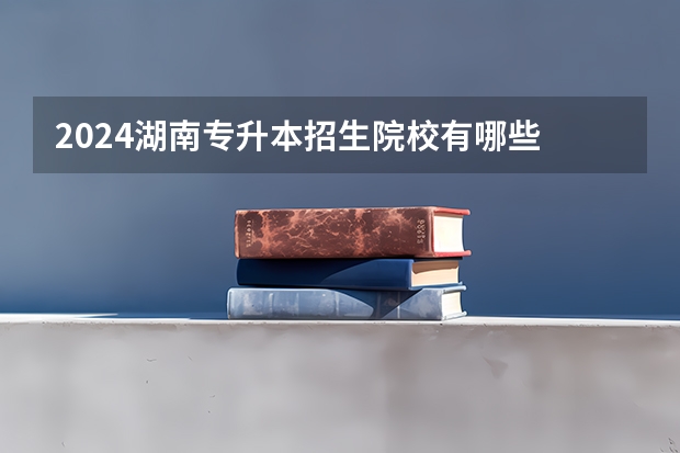 2024湖南专升本招生院校有哪些
