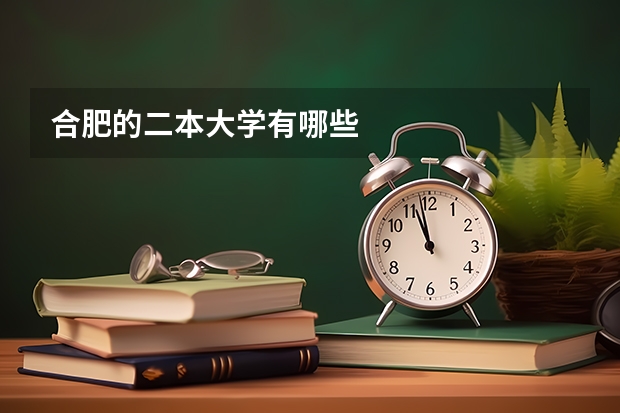 合肥的二本大学有哪些