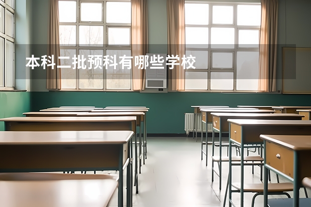 本科二批预科有哪些学校