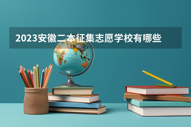 2023安徽二本征集志愿学校有哪些