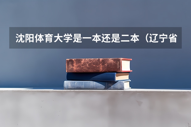 沈阳体育大学是一本还是二本（辽宁省普通高等学校体育类专业招生工作实施办法）