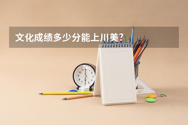 文化成绩多少分能上川美?