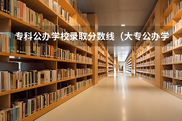 专科公办学校录取分数线（大专公办学校分数线最低）