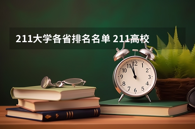 211大学各省排名名单 211高校各省分布名单