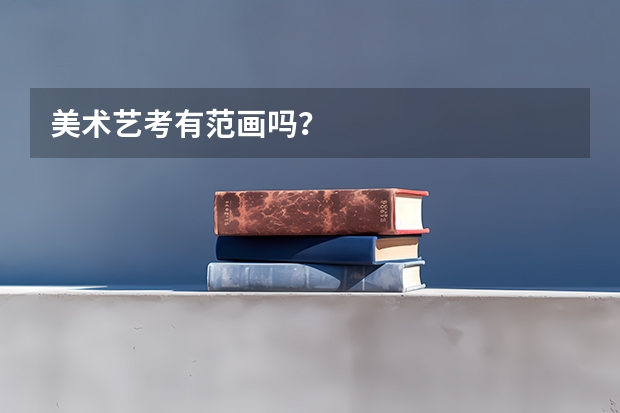 美术艺考有范画吗？