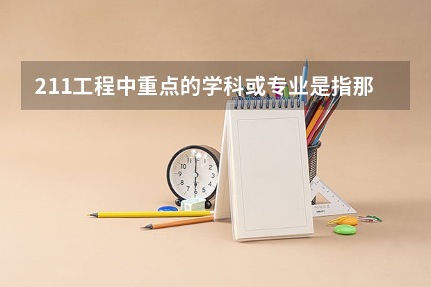 211工程中重点的学科或专业是指那些？ 211大学计算机专业排名