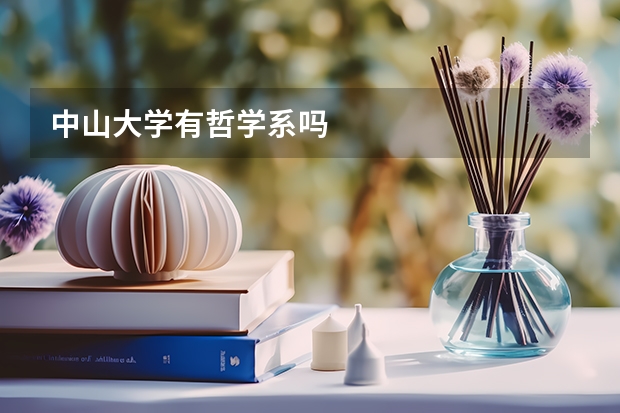 中山大学有哲学系吗
