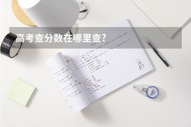 高考查分数在哪里查?