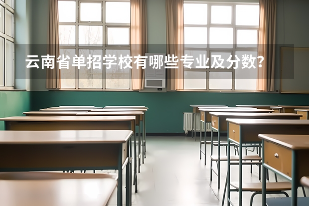 云南省单招学校有哪些专业及分数？