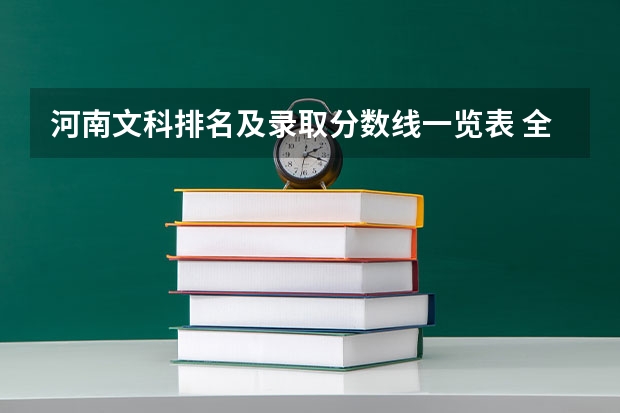河南文科排名及录取分数线一览表 全国各高校在河南录取分数线