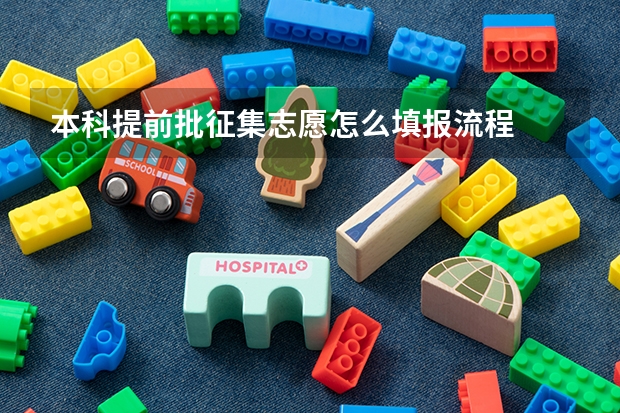 本科提前批征集志愿怎么填报流程