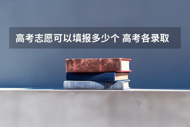 高考志愿可以填报多少个 高考各录取批次的含义