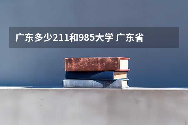 广东多少211和985大学 广东省985和211学校名单一览表