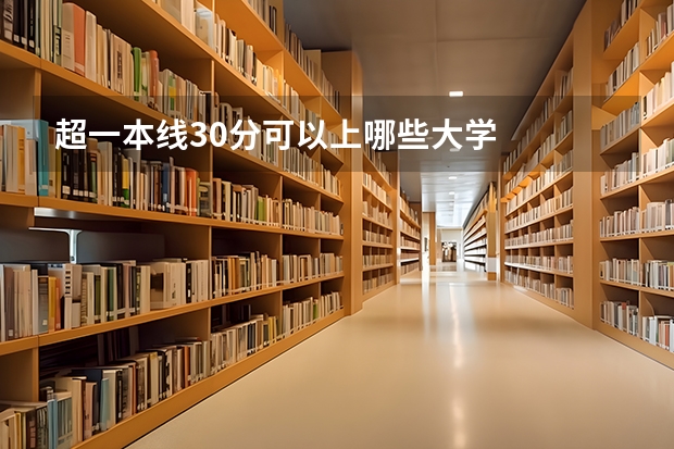 超一本线30分可以上哪些大学