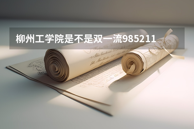 柳州工学院是不是双一流/985/211学校（录取分数参考）