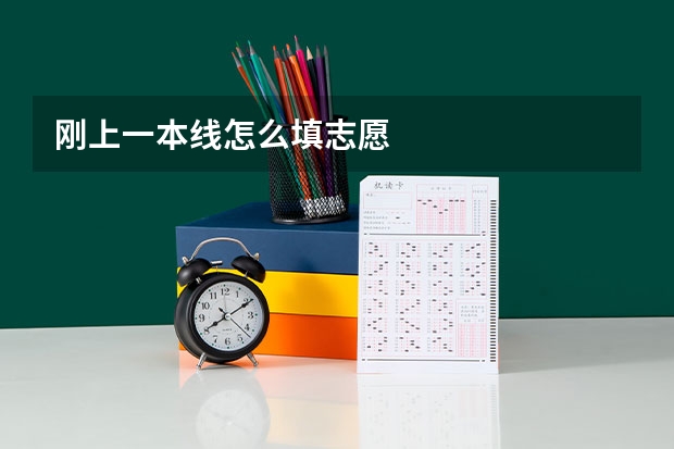 刚上一本线怎么填志愿