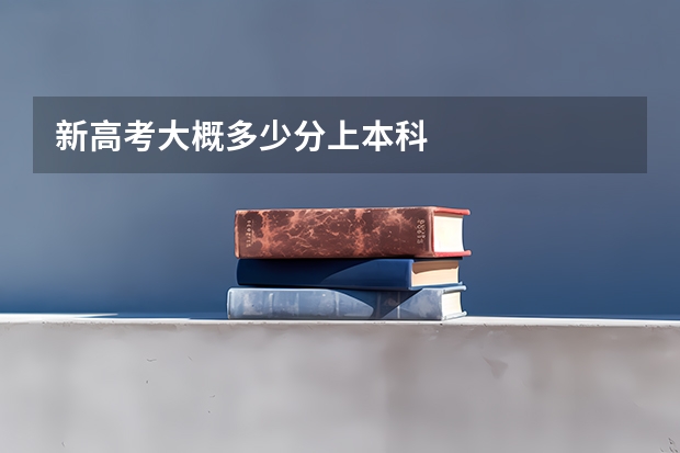新高考大概多少分上本科