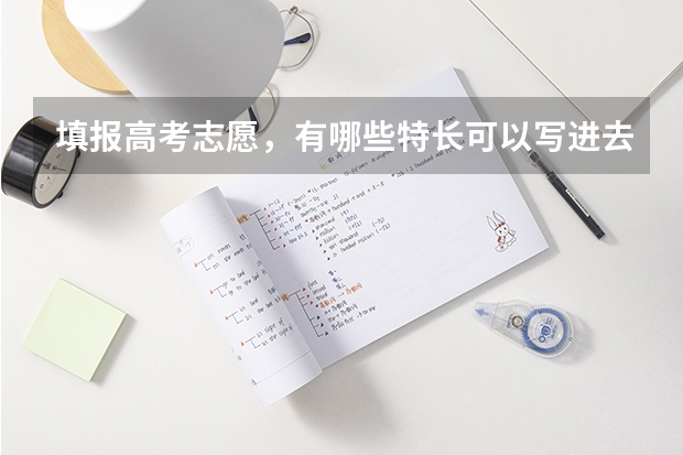 填报高考志愿，有哪些特长可以写进去