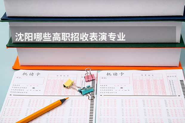 沈阳哪些高职招收表演专业