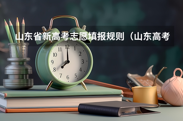 山东省新高考志愿填报规则（山东高考生志愿填报指南）