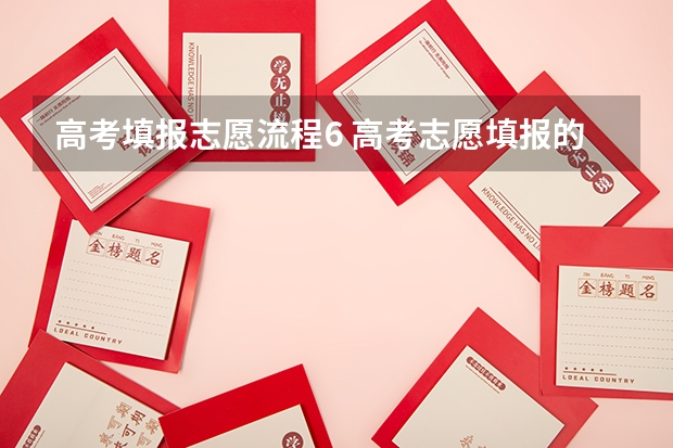 高考填报志愿流程6 高考志愿填报的具体操作流程是怎样的