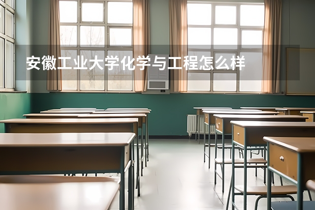 安徽工业大学化学与工程怎么样