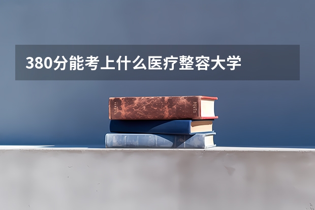 380分能考上什么医疗整容大学