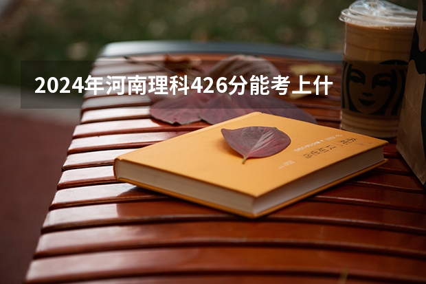 2024年河南理科426分能考上什么大学？