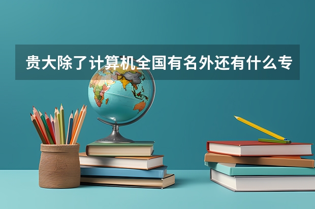 贵大除了计算机全国有名外还有什么专业比较有名，比较强？