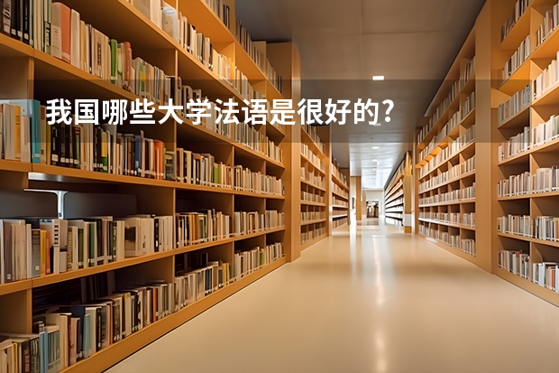 我国哪些大学法语是很好的?