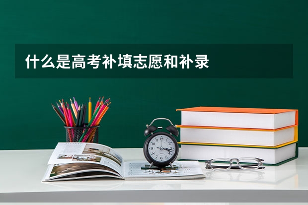 什么是高考补填志愿和补录