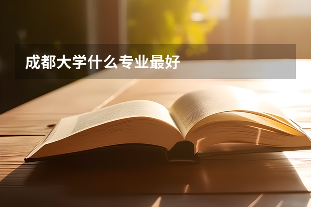 成都大学什么专业最好