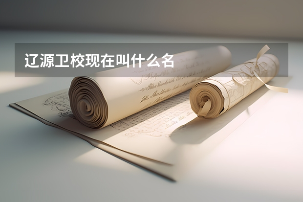 辽源卫校现在叫什么名