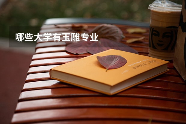哪些大学有玉雕专业