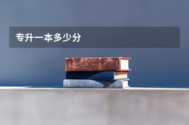 专升一本多少分