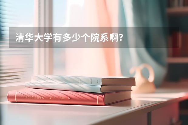 清华大学有多少个院系啊？