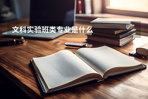 文科实验班类专业是什么