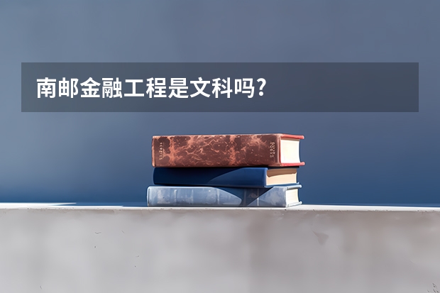 南邮金融工程是文科吗?